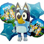 Bouquet de 5 globos metalizados personajes