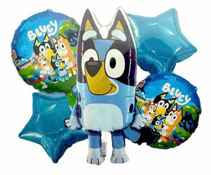 Bouquet de 5 globos metalizados personajes