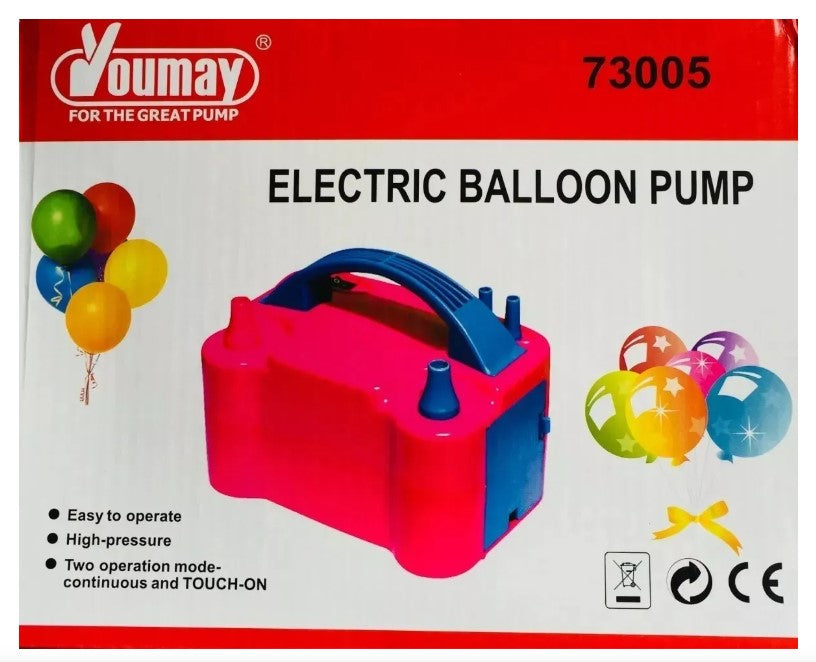 Inflador Eléctrico De Globos 600watts Doble Boquilla 110V