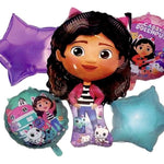 Bouquet de 5 globos metalizados personajes