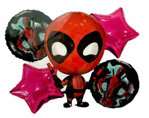 Bouquet de 5 globos metalizados personajes