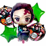 Bouquet de 5 globos metalizados personajes